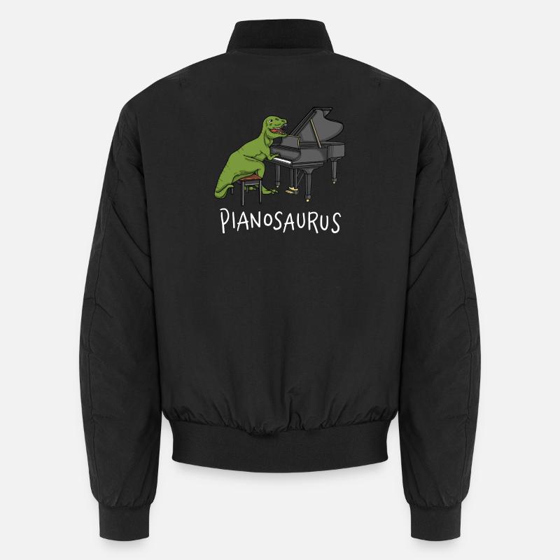 Pianosaurus Rex - Klavier, das Dinosaurier spielt Unisex Bomberjacke