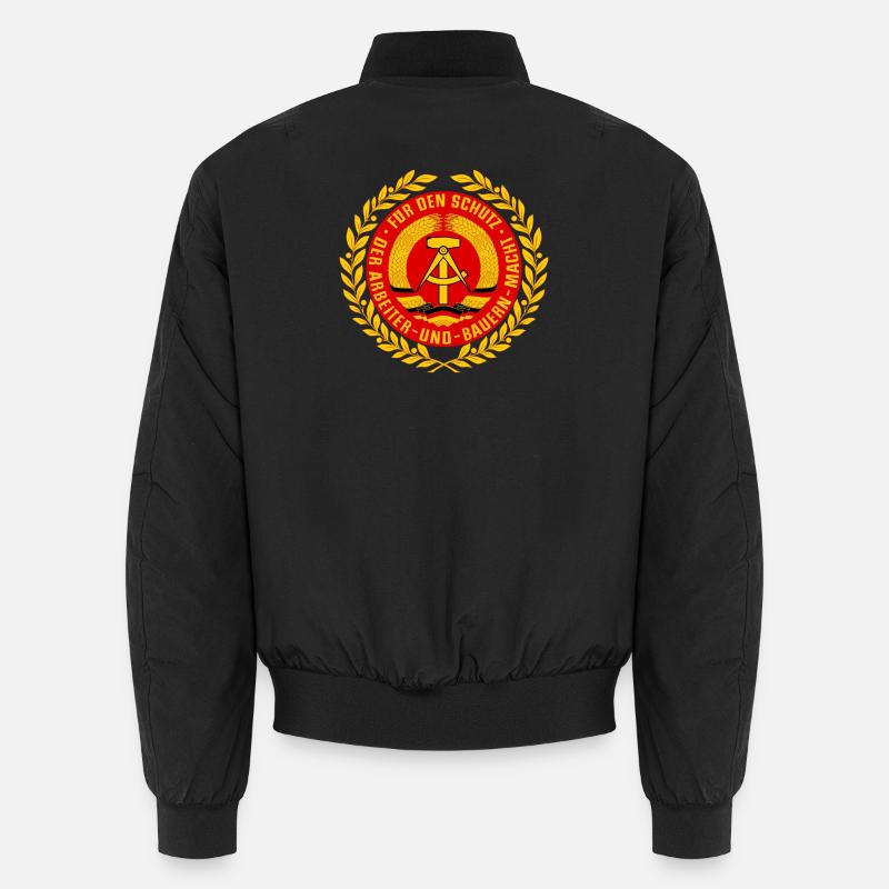 NVA Emblem - Unisex Bomberjacke - Schwarz
