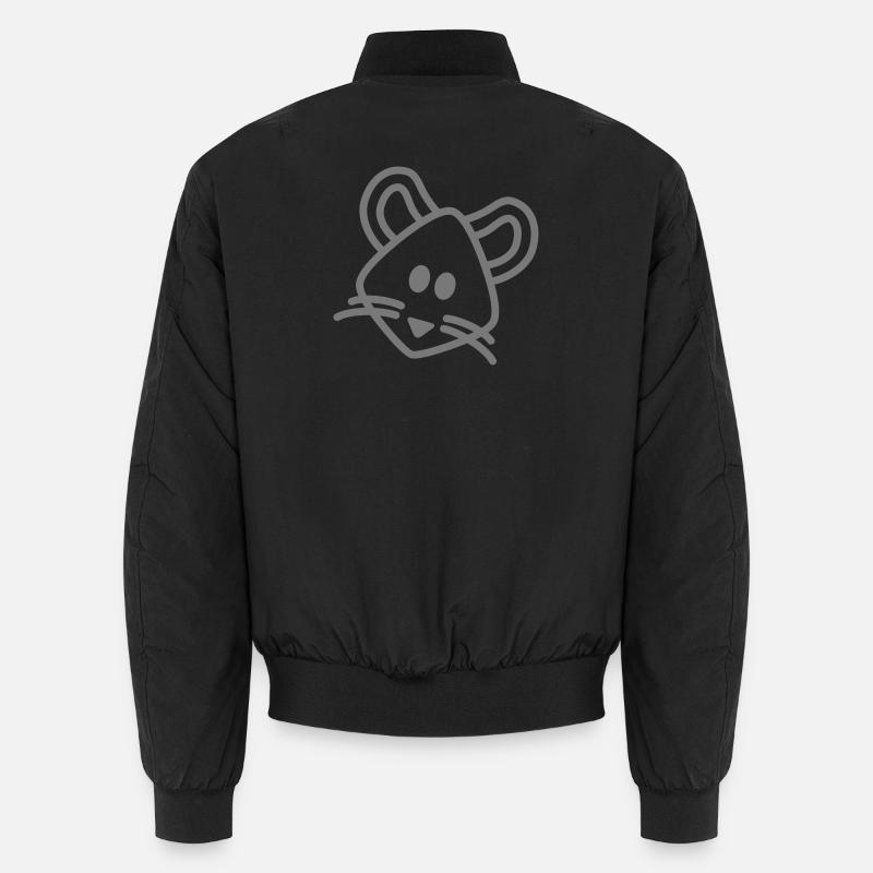 mouse mouse mouse - Unisex Bomber Jacket - black
