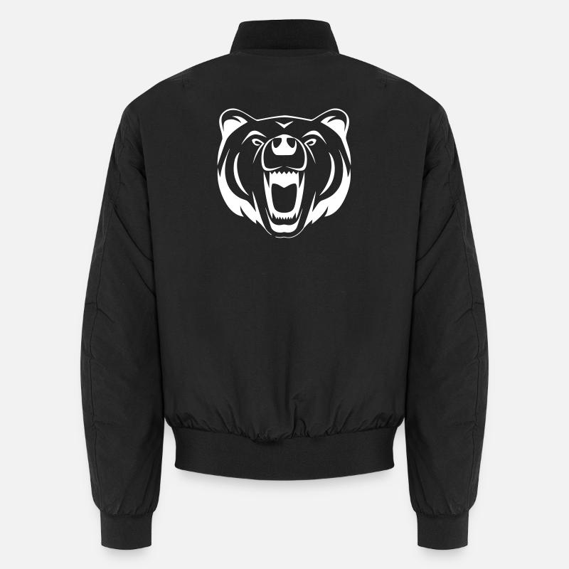 Ein wütender Bär - Unisex Bomberjacke - Schwarz