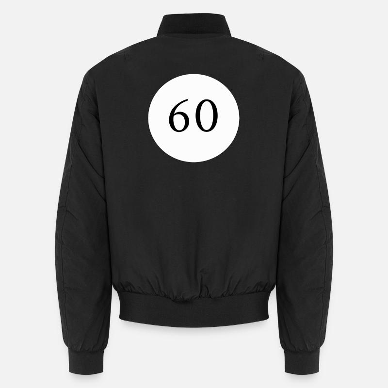 60.Geburtstag 60 Jahre Vorlage Muster Unisex Bomberjacke