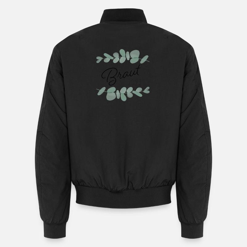 Braut 2022 Eukalyptus - Unisex Bomberjacke - Schwarz