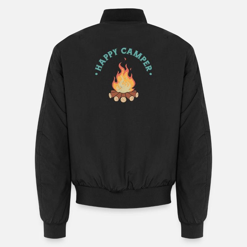 Glücklicher Camper Unisex Bomberjacke