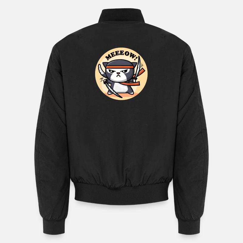 Mignon Chat Ninja Bomber unisexe