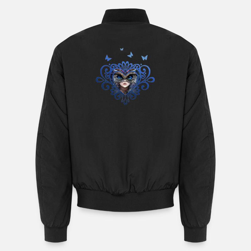Eulenmädchen der Waldverteidiger Unisex Bomberjacke