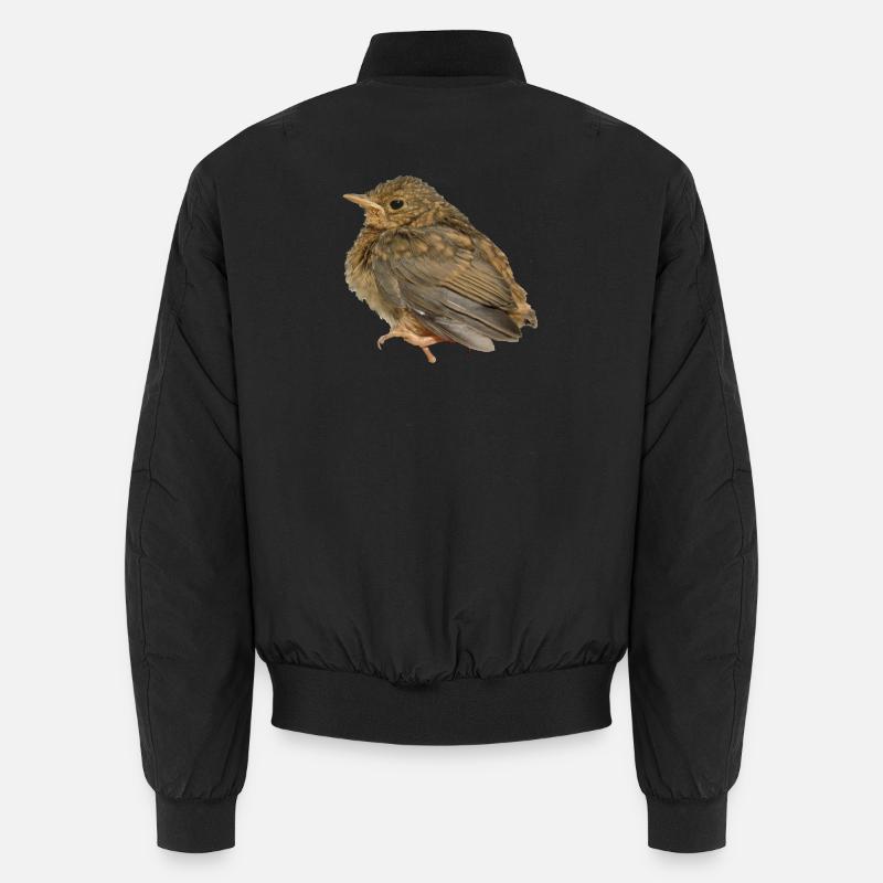 Rotkehlchen Ästling Unisex Bomberjacke