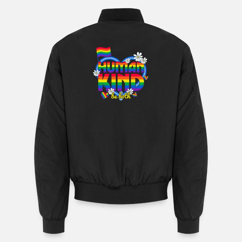 LGBT, schwul, lesbisch, stolz - Unisex Bomberjacke - Schwarz
