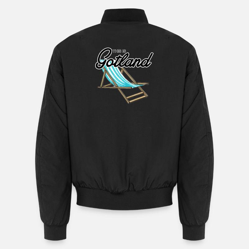 This is Gotland Beach Chair Unisex Bomber Jacket