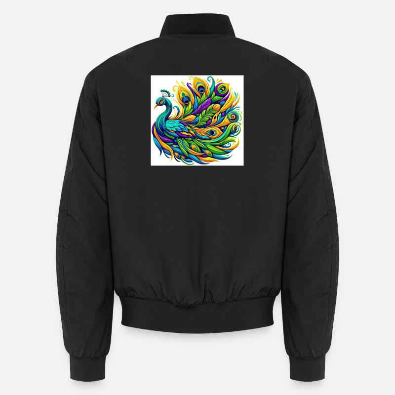 Peacock Unisex Bomber Jacket