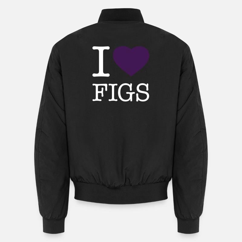 I LOVE FIGS - Unisex Bomberjacke - Schwarz