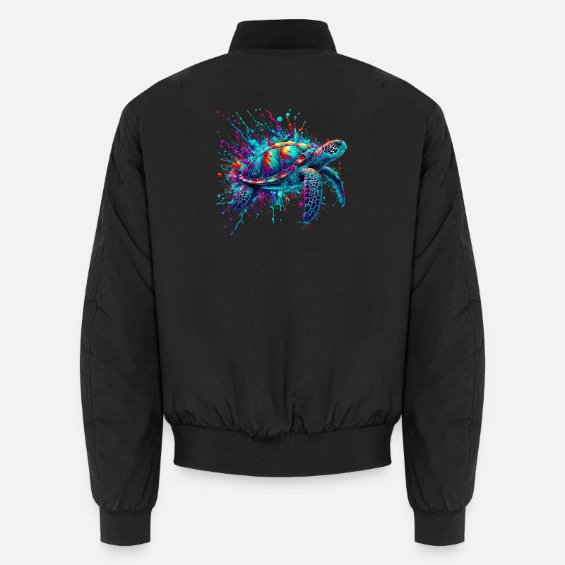 Schildkröte Unisex Bomberjacke