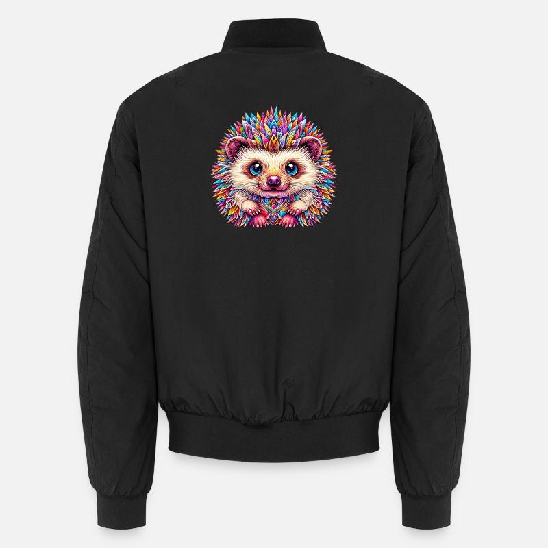 Igel - Unisex Bomberjacke - Schwarz