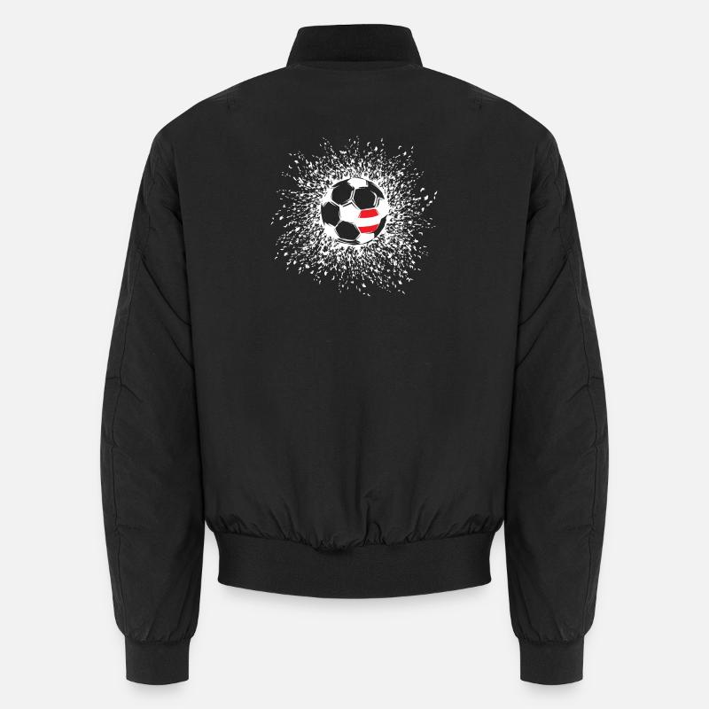 Soccer Austria Ball Explosion Team Icon icon Unisex Bomber Jacket