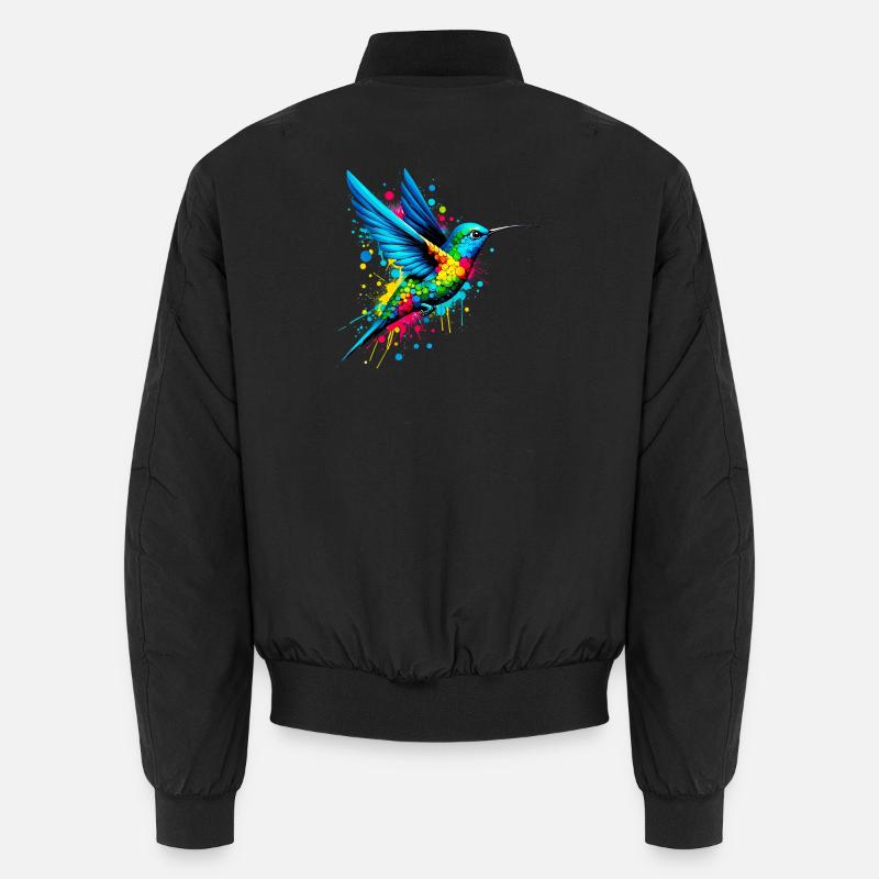Hummingbird - Unisex Bomber Jacket - black