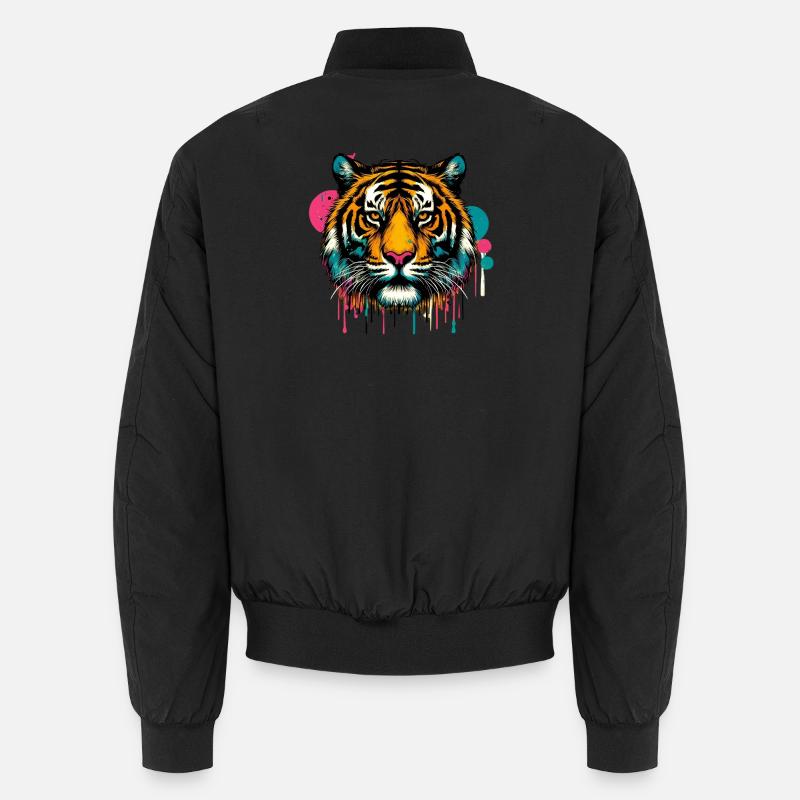 Tiger - Unisex Bomberjacke - Schwarz