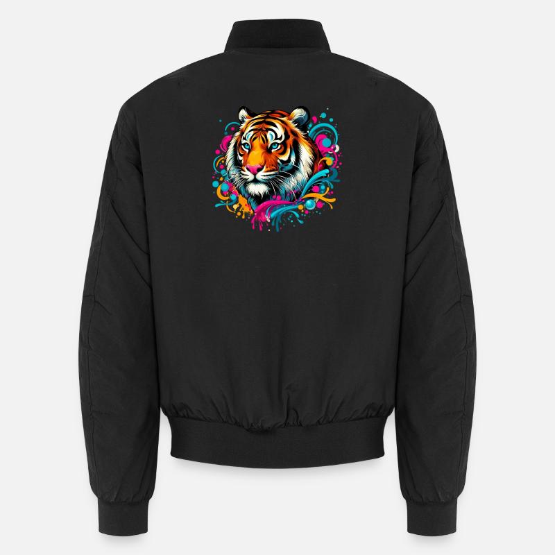 Tiger - Unisex Bomberjacke - Schwarz