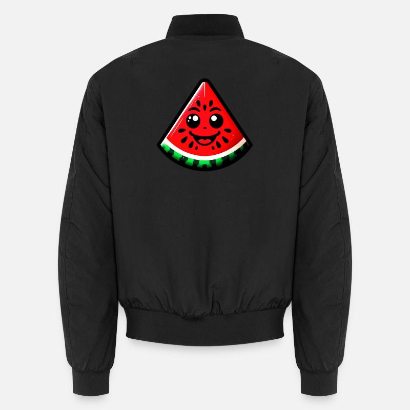 Wassermelone - Unisex Bomberjacke - Schwarz