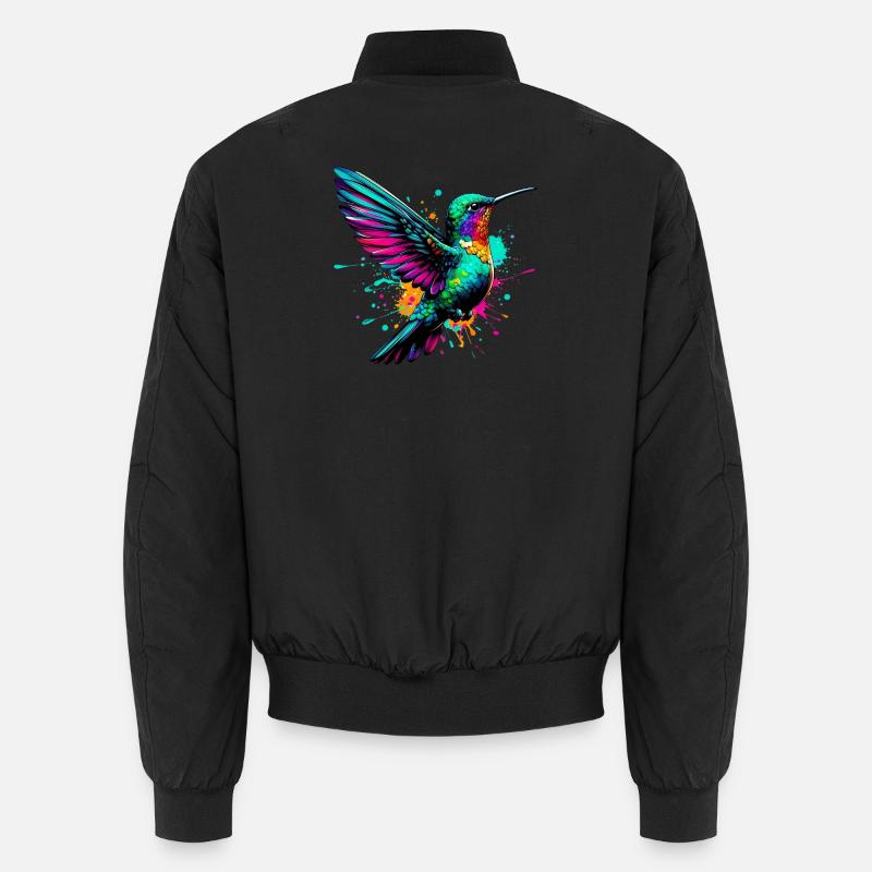 Hummingbird - Unisex Bomber Jacket - black