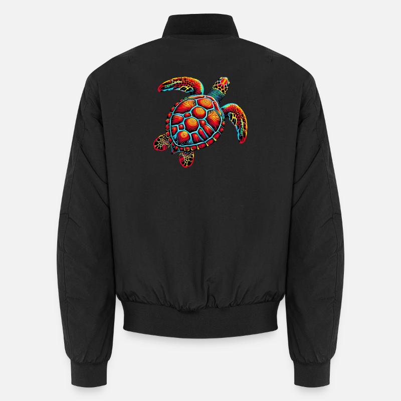 Tortue - Bomber unisexe - noir