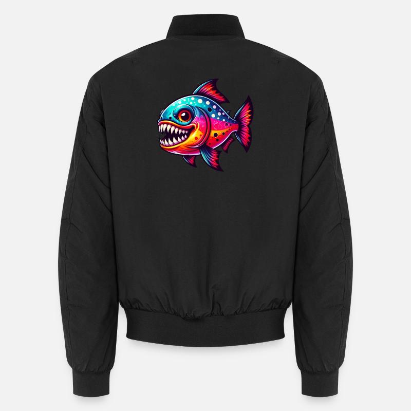 Piranha - Unisex Bomberjacke - Schwarz