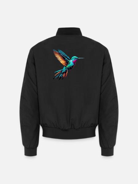 Hummingbird - Unisex Bomber Jacket - black