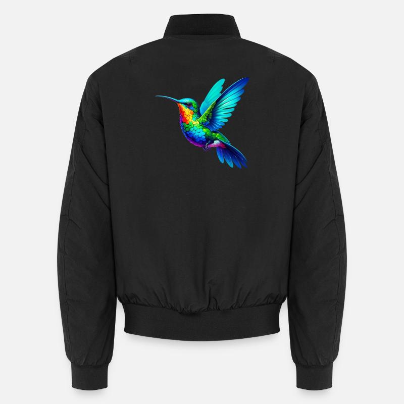 Kolibri - Unisex Bomberjacke - Schwarz
