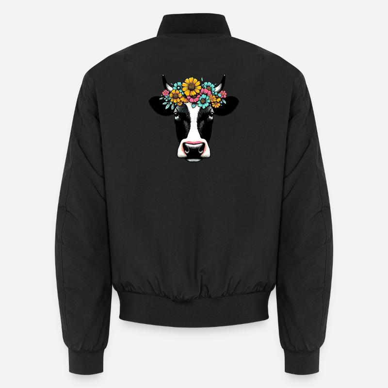 Vache - Bomber unisexe - noir