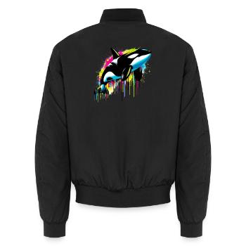 Orque - Bomber unisexe - noir - Dos - AI Model Male 185 light (185cm)