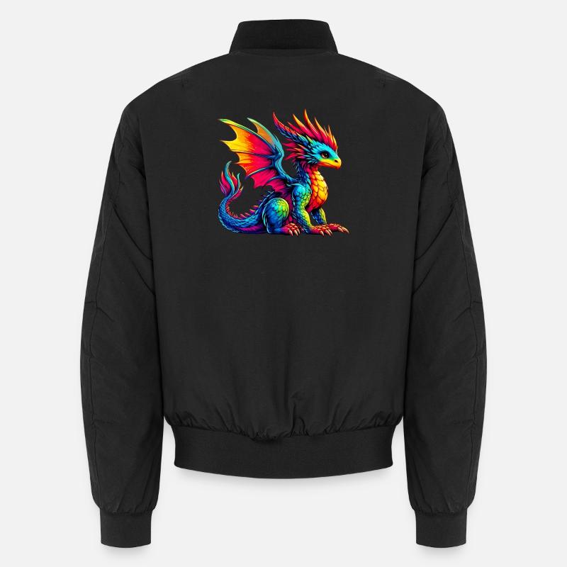 Drache - Unisex Bomberjacke - Schwarz