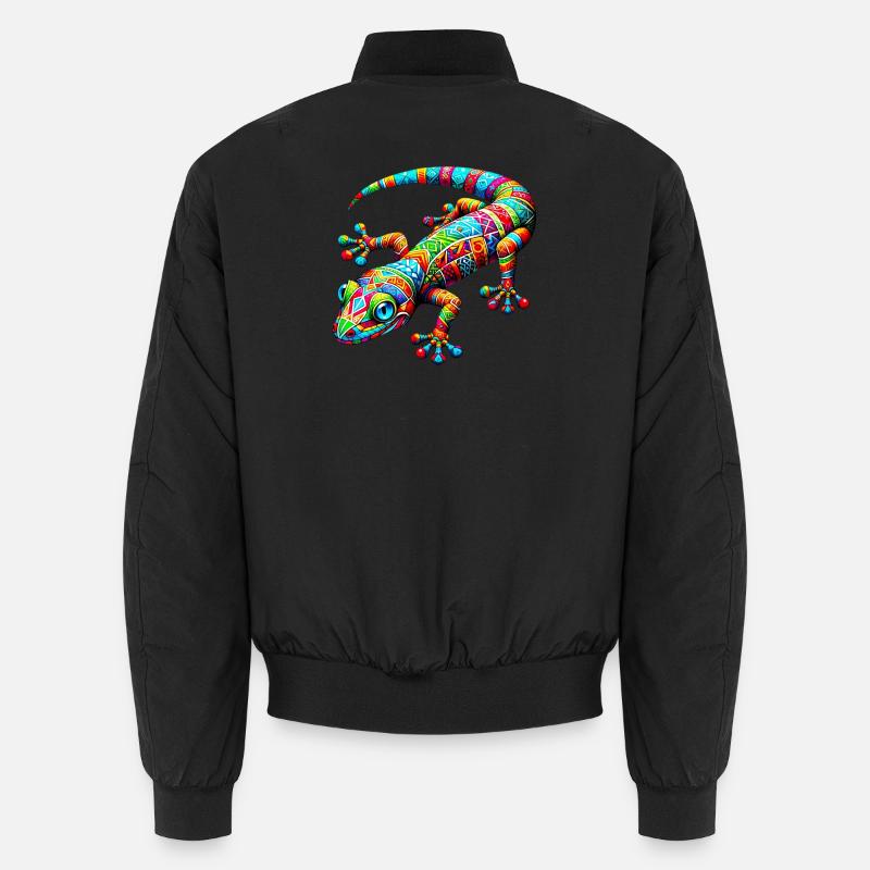 Gecko - Unisex Bomberjacke - Schwarz