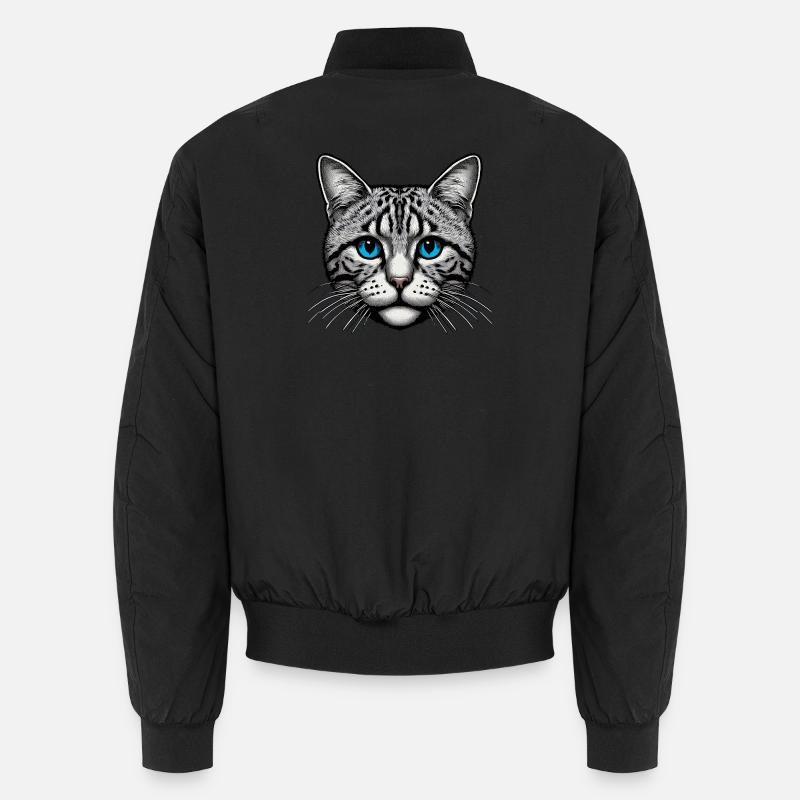 Cat - Unisex Bomber Jacket - black