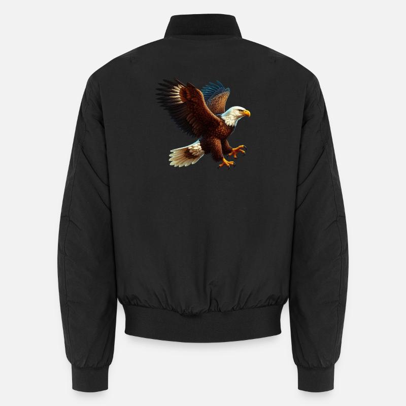 Adler - Unisex Bomberjacke - Schwarz
