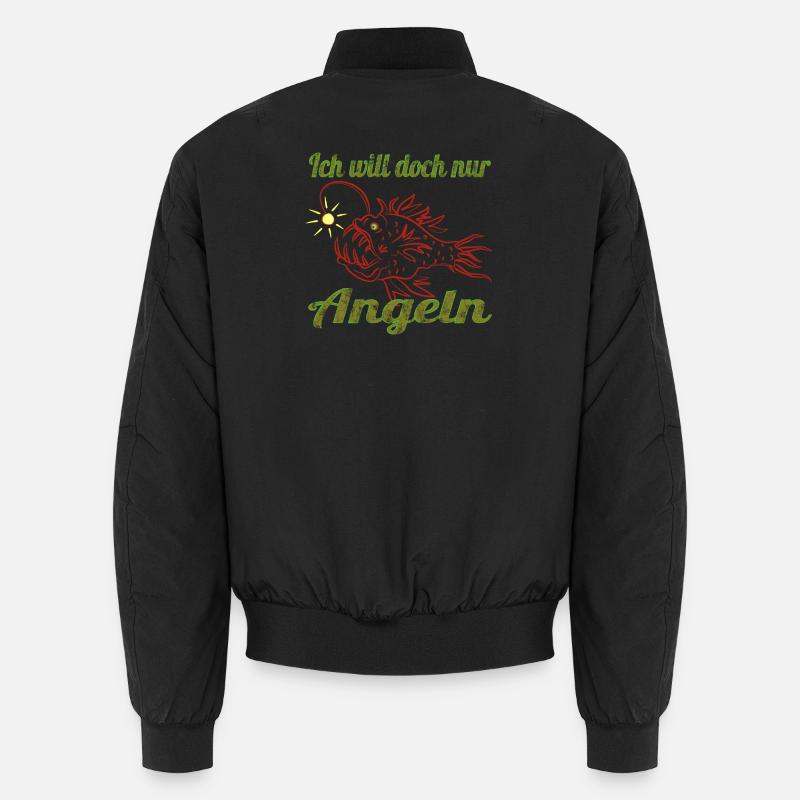 Ein Laternen Fisch - Unisex Bomberjacke - Schwarz