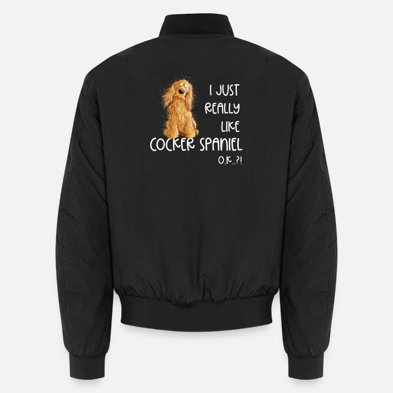 J’aime vraiment Cocker Spaniel chien chien Bomber unisexe
