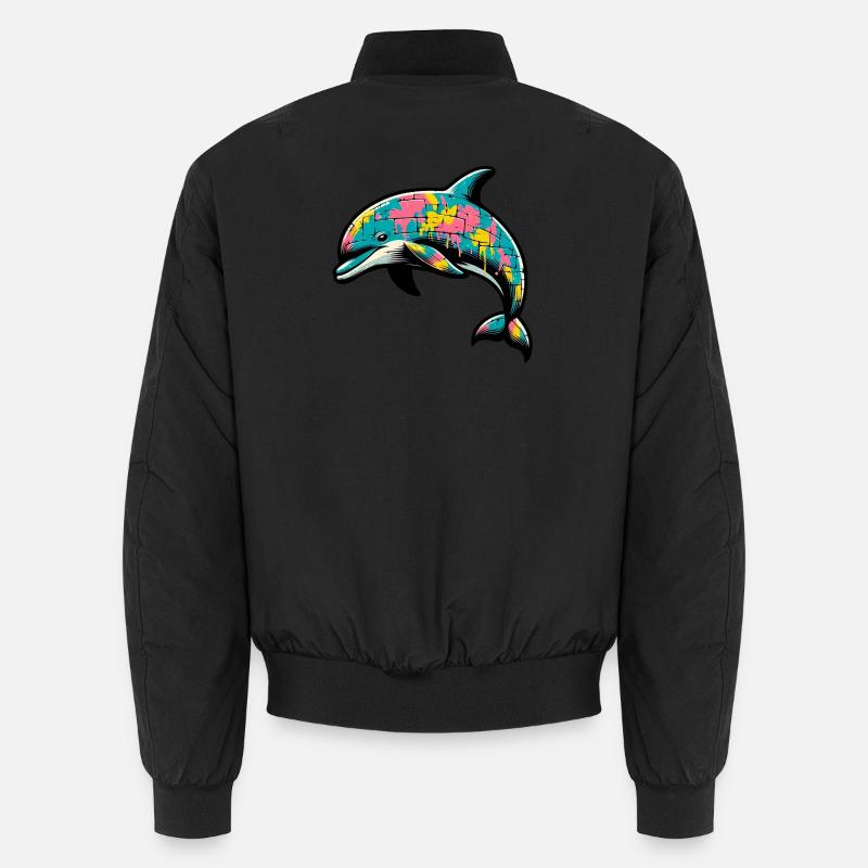 Delfin Unisex Bomberjacke