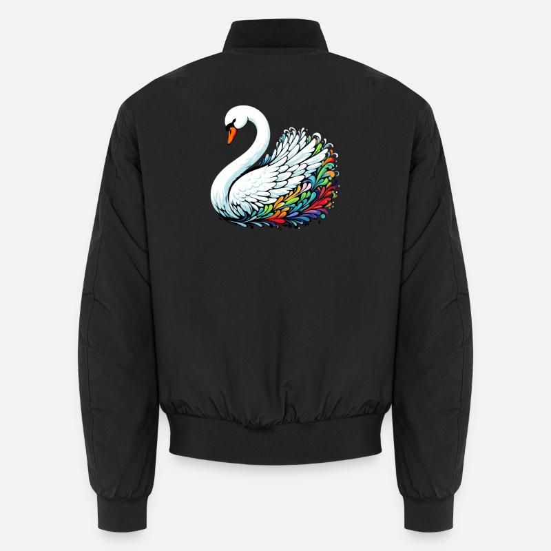 Schwan Unisex Bomberjacke