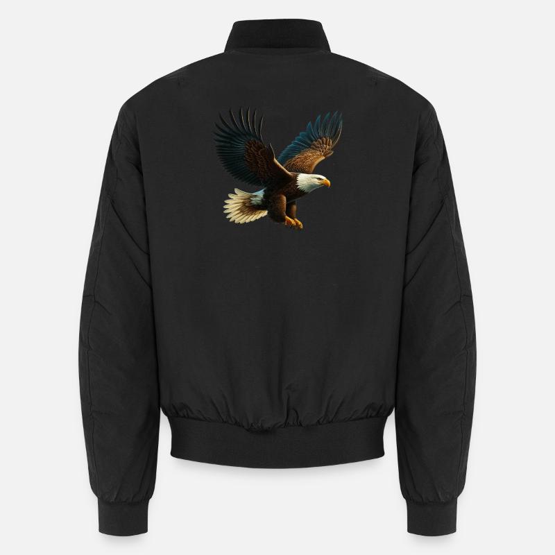 Eagle - Unisex Bomber Jacket - black