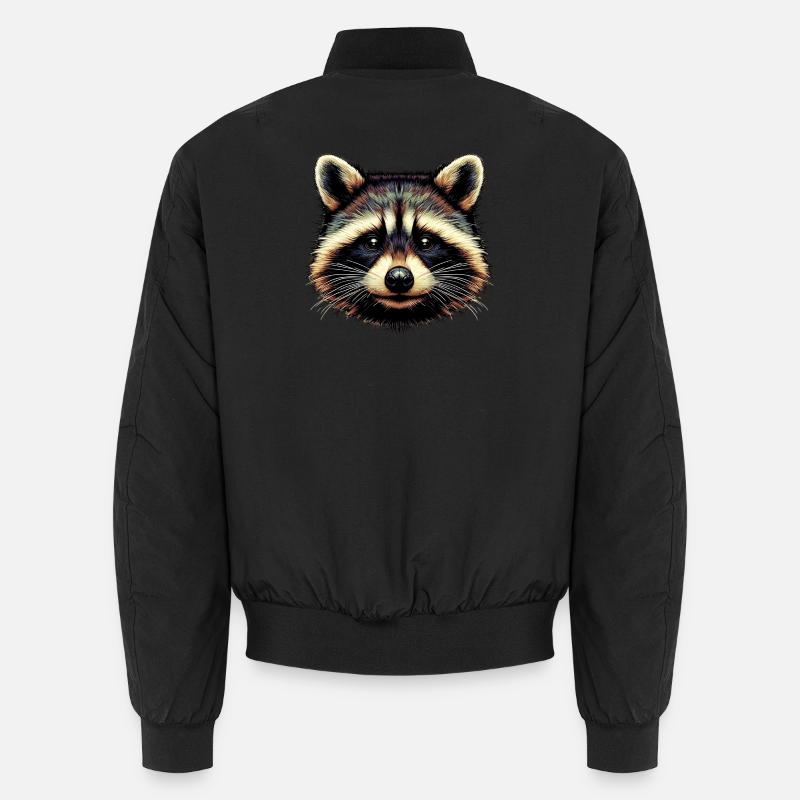 Waschbär - Unisex Bomberjacke - Schwarz
