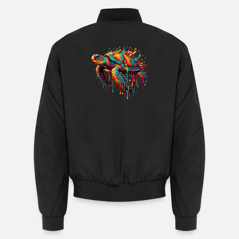Schildkröte Unisex Bomberjacke