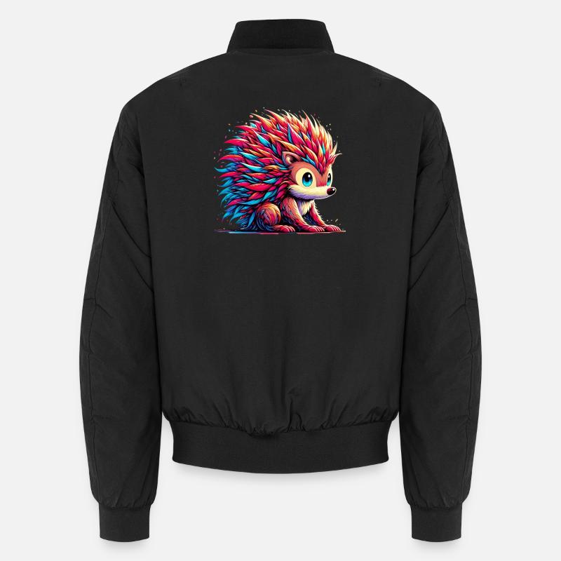 Igel - Unisex Bomberjacke - Schwarz