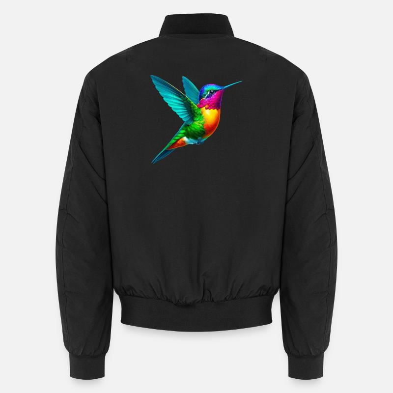 Kolibri - Unisex Bomberjacke - Schwarz