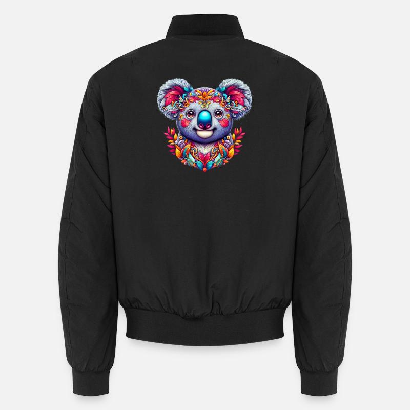 Koala - Unisex Bomberjacke - Schwarz