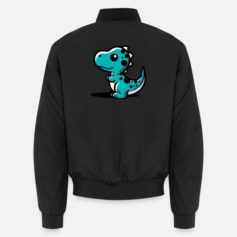 Dinosaurier - Unisex Bomberjacke - Schwarz