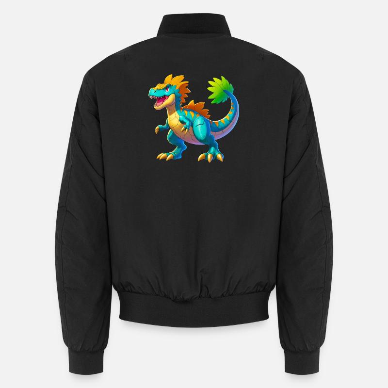 Dinosaur - Unisex Bomber Jacket - black