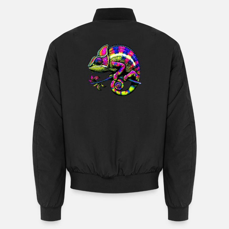 Chamäleon - Unisex Bomberjacke - Schwarz