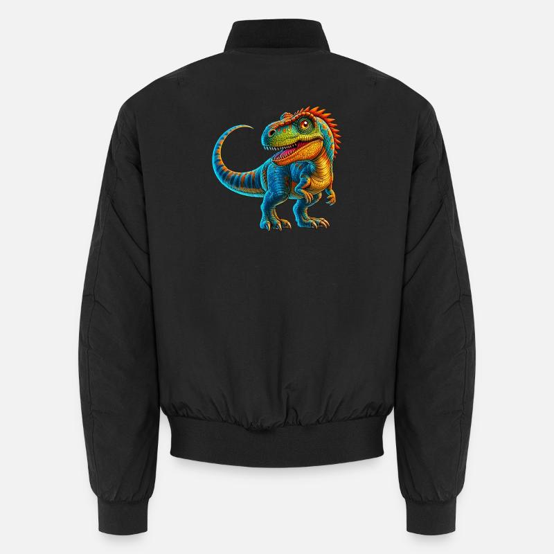 Dinosaur - Unisex Bomber Jacket - black