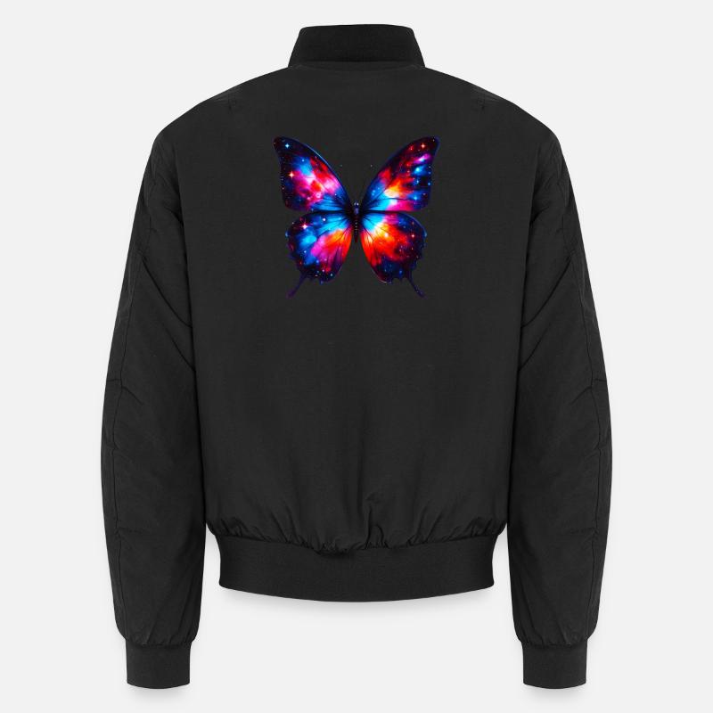 Butterfly - Unisex Bomber Jacket - black