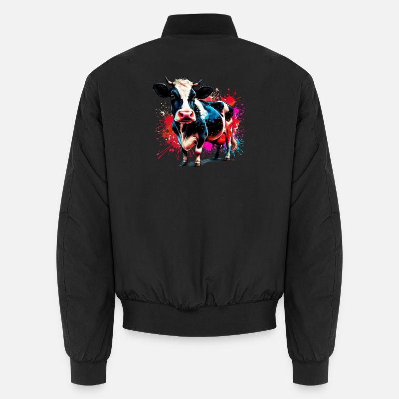 Vache - Bomber unisexe - noir