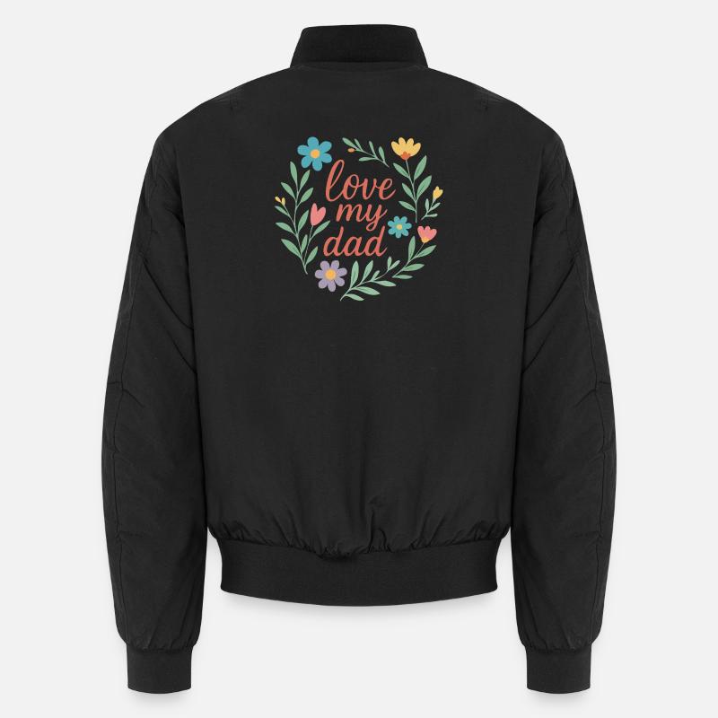 Liebe meinen Vater - Unisex Bomberjacke - Schwarz