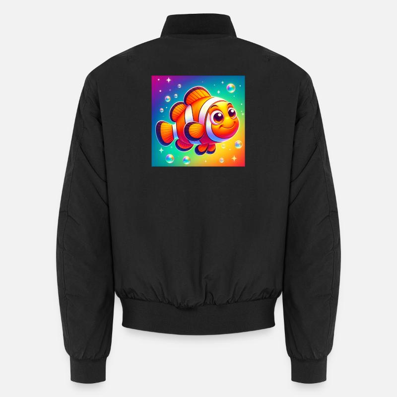 Clownfisch - Unisex Bomberjacke - Schwarz